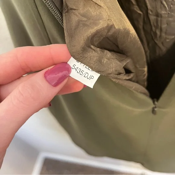 Tyler Gillis Olive Green Sleeveless Dress - Picture 9 of 9